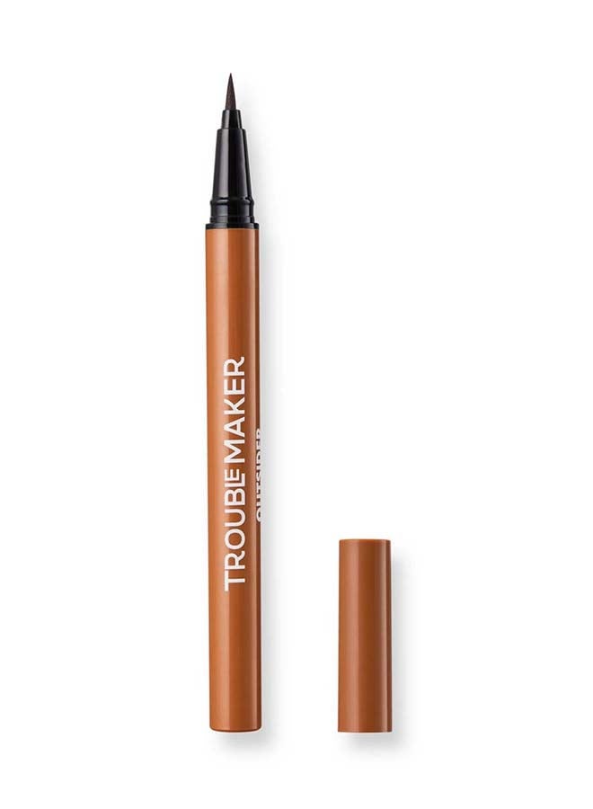 Trouble Maker Outsider Liquid Eyeliner Pen Brown - Image 1